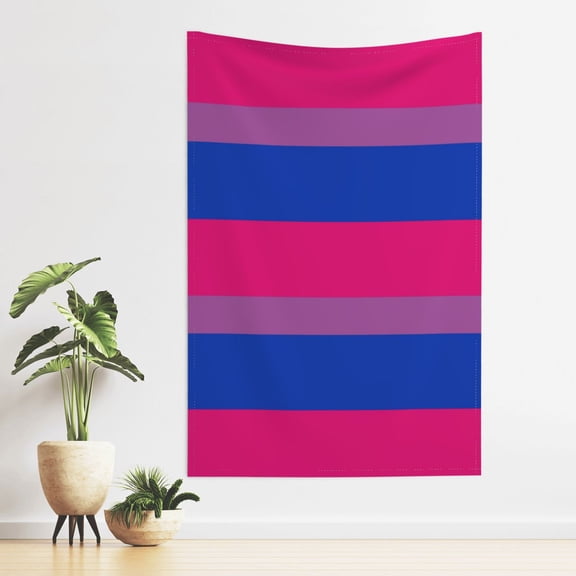 Tapestry Bisexual Pride Flag Tapestries For Bedroom Living Room Dorm Party Wall Decor (40" X 60")