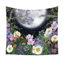 Tapestry Bohemia Moon Flowers Art Tapestries Living Room Bedroom Wall Hanging Home Decor 59"x79"