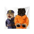 thumbnail image 1 of Tapestry Cat Police for Bedroom Wall Hanging 60 X90 IN, 1 of 3