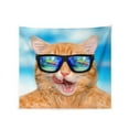thumbnail image 1 of Tapestry Cat Wearing Sunglasses for Bedroom Wall Hanging 60 X90 IN, 1 of 3