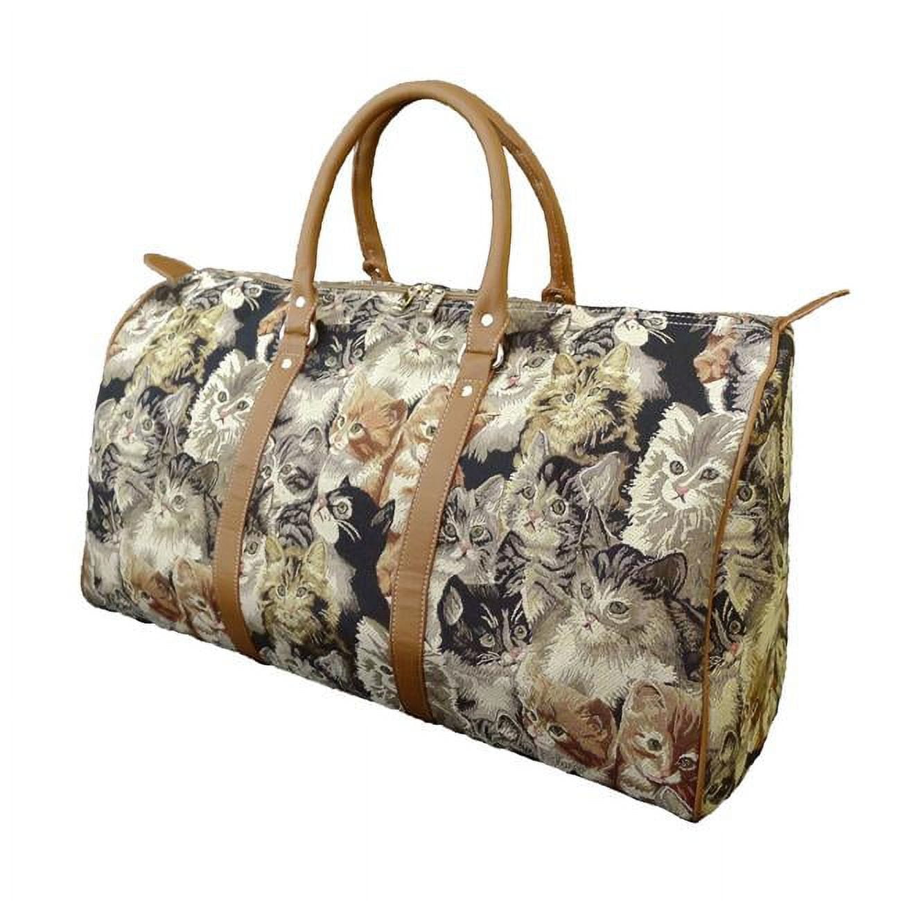 Tapestry Duffle Bag Cat