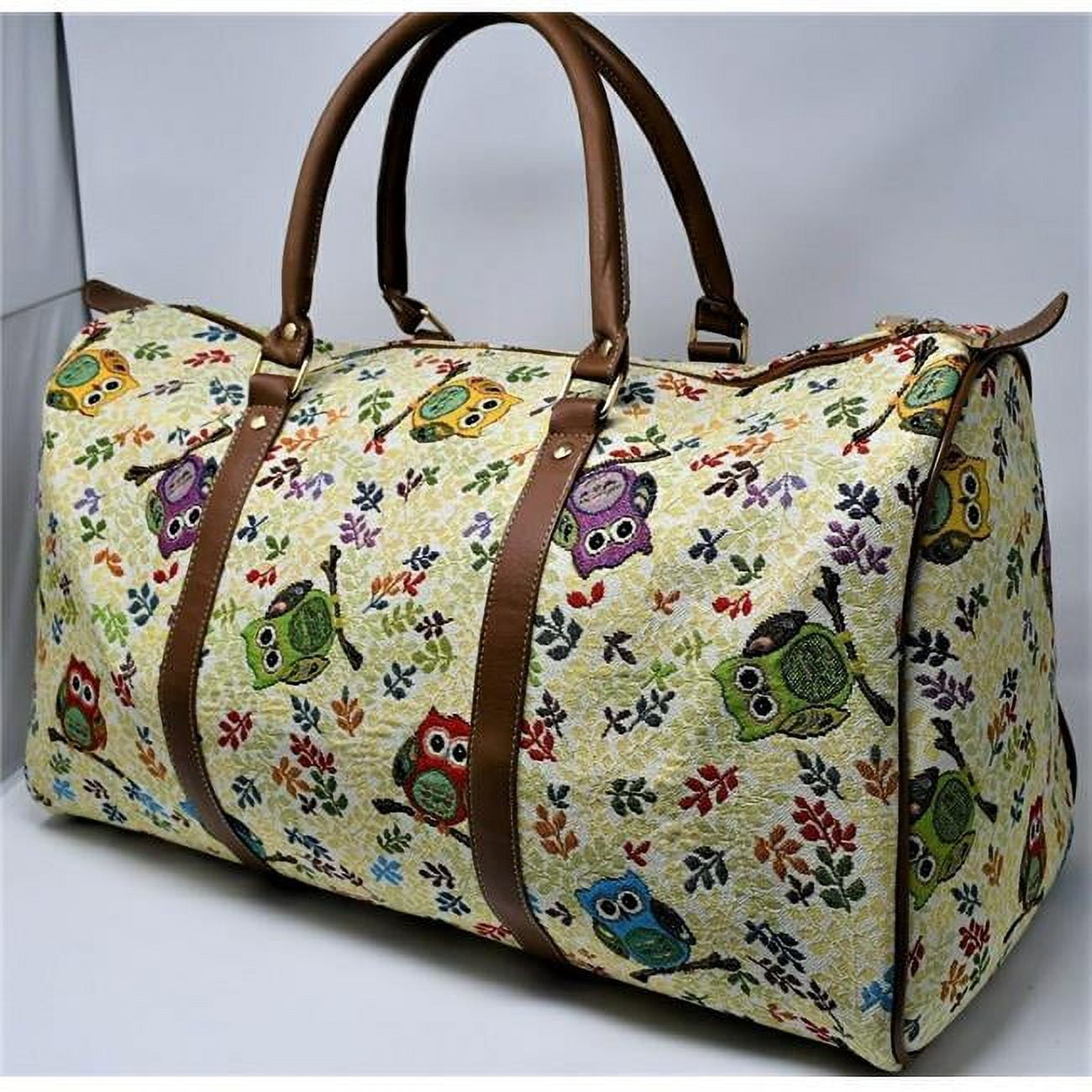 Tapestry Duffle Bag Owl