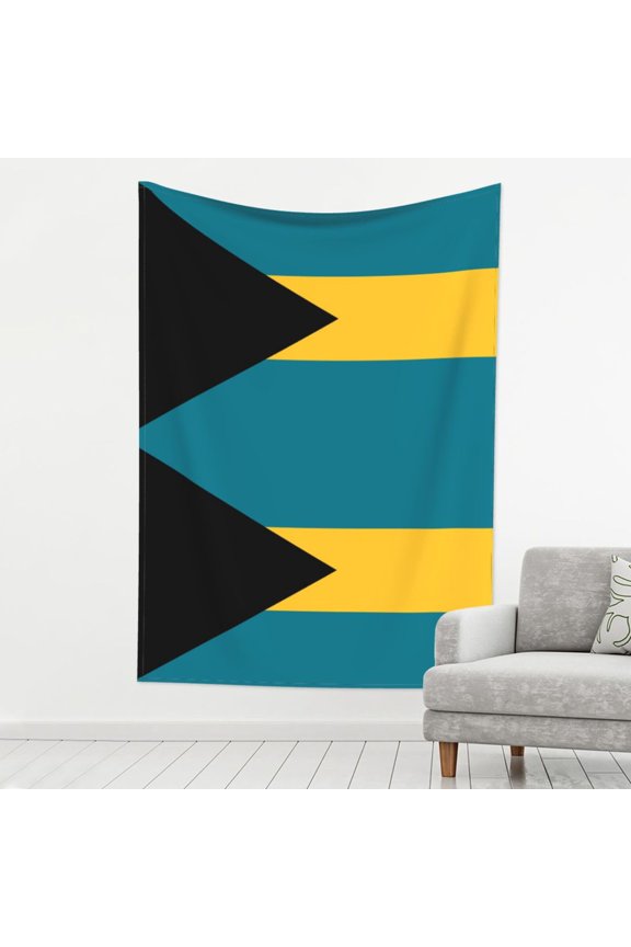 Tapestry Flag Of The Bahamas Tapestry Wall Hanging For Bedroom Living Room Dorm Decor 80x60 Inch