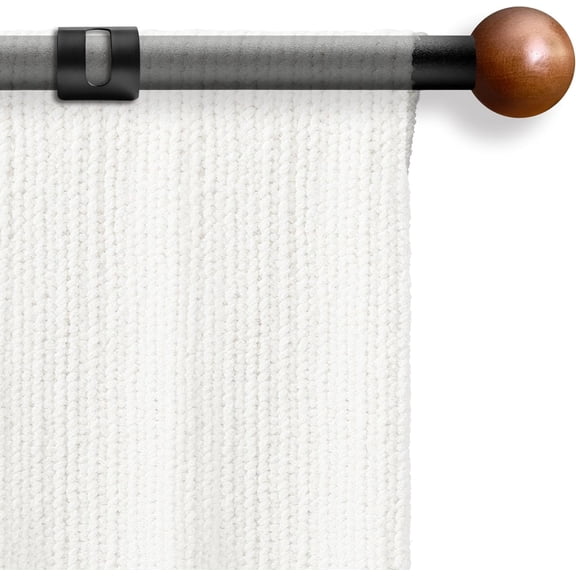 Quilt Hanging Rod 32-76" Heavy Duty Telescopic Wall Tapestry Hanger Pole | Wall art hanger for heavy quilts, textile decor, rugs, banners, stable drill-in wall mount for permanent installation (Black