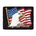 thumbnail image 1 of Tapestry Kits Latch Hook Rug Kits Carpet Embroidery Needlework Button Package DIY Rugs Cross Stitch Kit, 20×15inches(American Eagle), 1 of 7