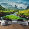 Tapestry Landscape Plant Waterfall Wall Art Decoration Hanging Home