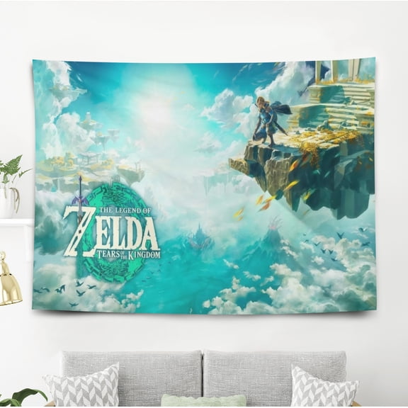 Tapestry for The Legend of Zelda wall hanging Bedroom Dorm Funny Poster Backgrounds Banner Party Wall Art Decorations Kids Girls Teens Gifts 40×60 inch