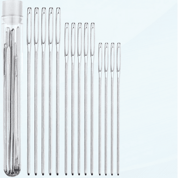 Tapestry Needles Five Sizes 14, 16, 18, 20, 24 - Large Eye Blunt Needles 25 Pcs for Cross Stich and More