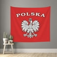 thumbnail image 1 of Tapestry Polska Eagle Logo Backdrop Tapestry Wall Haning For Bedroom Decor 60 X 51 In, 1 of 7