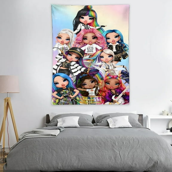 Tapestry Rainbow High Wall Hanging Decor for Bedroom Wall Art Funny Home Decoration 30x40in