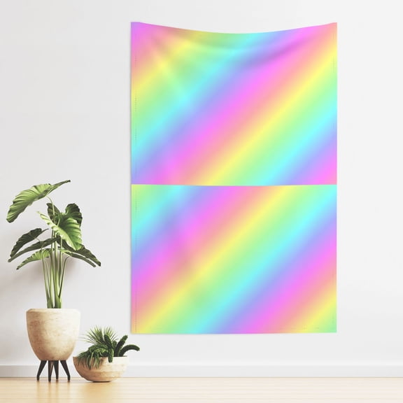 Tapestry Rainbow Stripe Tapestries For Bedroom Living Room Dorm Party Wall Decor (40" X 60")