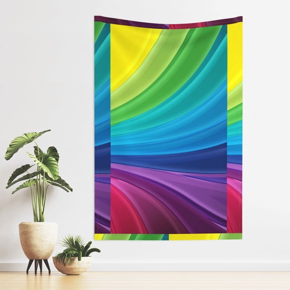 Tapestry Rainbow Stripes Tapestries For Bedroom Living Room Dorm Party Wall Decor (40" X 60")