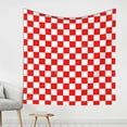 thumbnail image 1 of Tapestry Red Checkerboard Pattern Tapestries For Bedroom Living Room Dorm Home Decor 59 X 59 Inches, 1 of 7