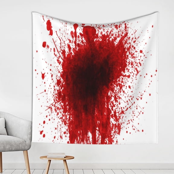 Tapestry Red Splatter Pattern Tapestries For Bedroom Living Room Dorm Home Decor 59 X 59 Inches