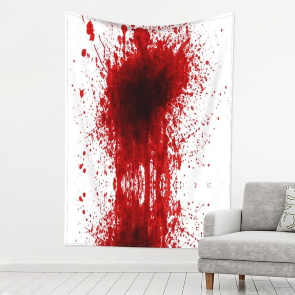 Tapestry Red Splatter Pattern Tapestry Wall Hanging For Bedroom Living Room Dorm Decor 80x60 Inch