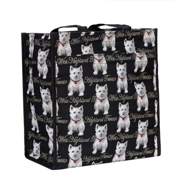 Tapestry Shopper Bag - Westie