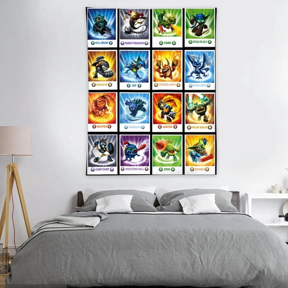 Tapestry Skylanders Swap Force Wall Hanging Decor for Bedroom Wall Art Funny Home Decoration 40x60in