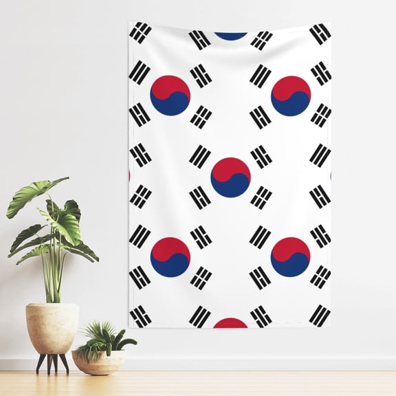 Tapestry South Korean Flag Tapestries For Bedroom Living Room Dorm Party Wall Decor (40" X 60")