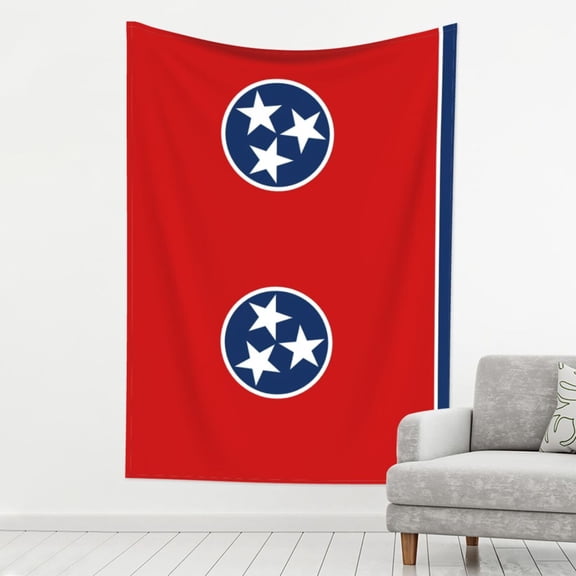 Tapestry Tennessee Flag Tapestry Wall Hanging For Bedroom Living Room Dorm Decor 80x60 Inch