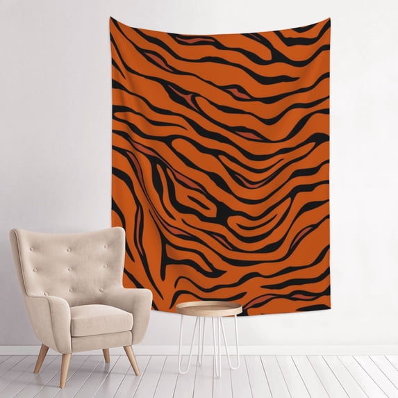 Tapestry Tiger Stripe Animal Tapestry Decor Party Tapestry For Bedroom Living Room (29" X 37")