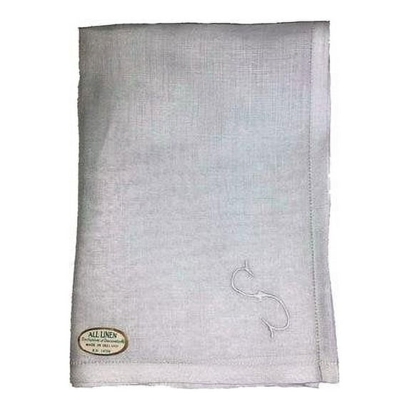 Tapestry Trading 16 x 16 in. Irish Linen Handkerchief, White - Pack of 6