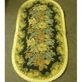 thumbnail image 1 of Tapestry Trading DH1432 14 x 30 in. Begium Table Runner Dhalia, Navy Blue, 1 of 1