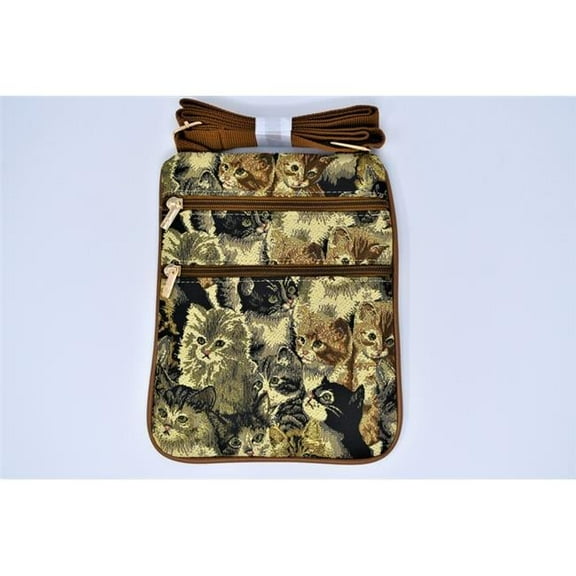 Tapestry Vertical Body Bag - Cat
