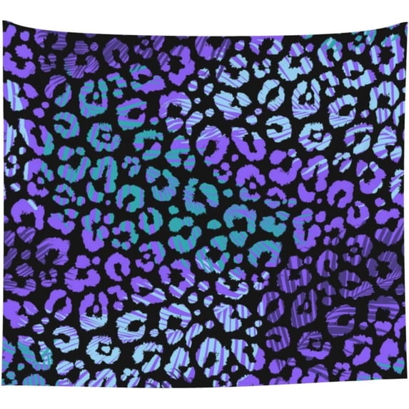 Tapestry for Wall Art, 60x51 Inch Polyester Wall Hanging Fade Resistant, Bedroom Dorm Living Room Beach Party, Personalized Colorful Leopard Exotic Animal Print