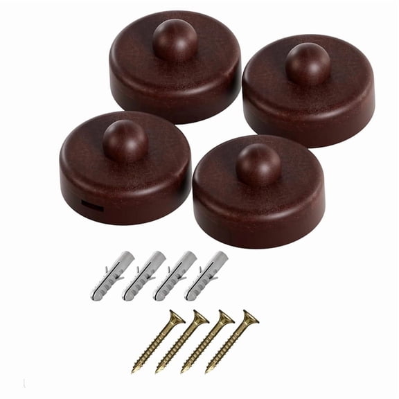 Tapestry Wall Hangers Clips 4 Pack - Quilt Hanger for Wall for Display, Quilt Rack - Rug Hangers for Walls Brown