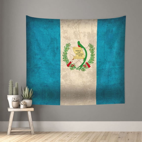Tapestry Wall Hanging 51x60inch Guatemala Flag Proud Guatemalan Vintage Tapestry Home Wall Decor Room Bedroom Dorm Decor