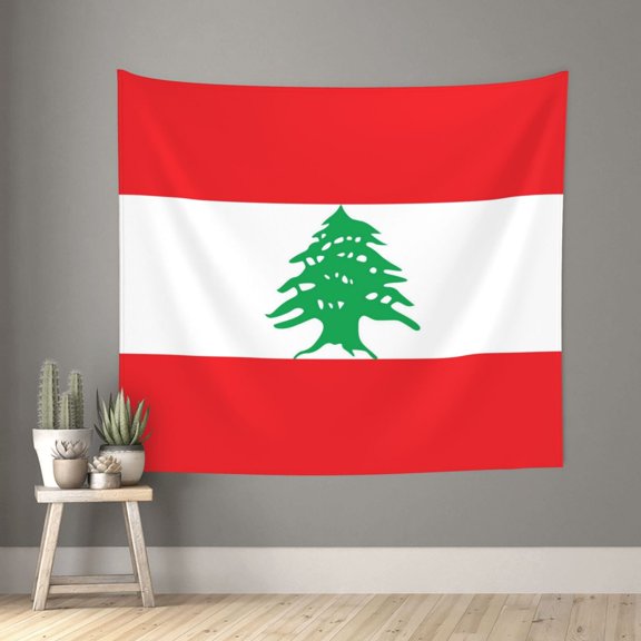 Tapestry Wall Hanging 51x60inch Lebanese Flag Tapestry Home Wall Decor Room Bedroom Dorm Decor