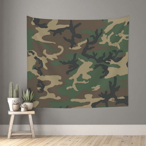 Tapestry Wall Hanging 51x60inch Retro Camouflage Pattern Tapestry Home Wall Decor Room Bedroom Dorm Decor