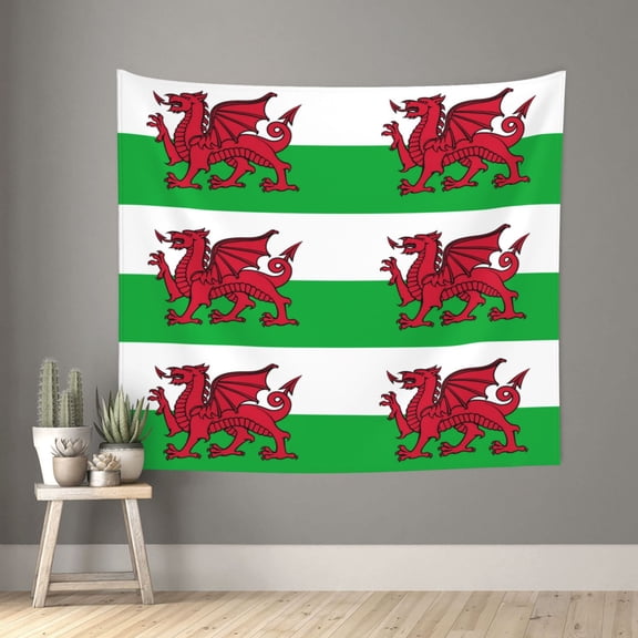 Tapestry Wall Hanging 51x60inch Welsh Dragon Flag Tapestry Home Wall Decor Room Bedroom Dorm Decor