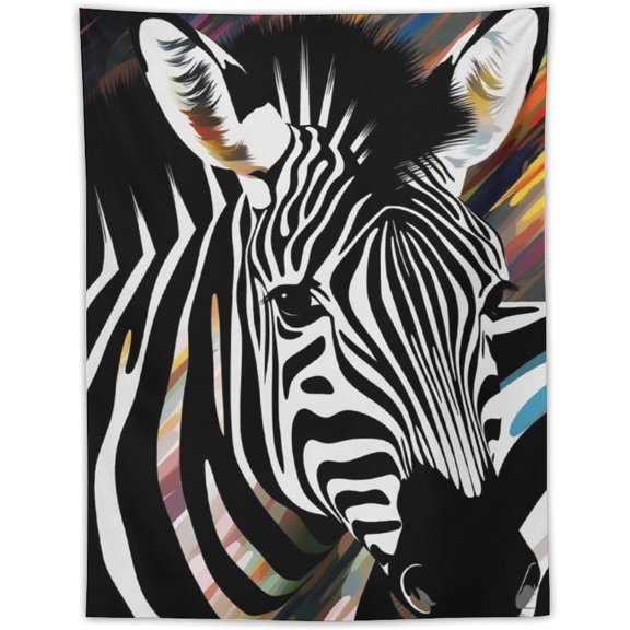 Tapestry Wall Hanging Abstract Animal Zebra Tapestries for Bedroom Aesthetic Vintage Tapestries for Living Room Wall Art Decorative Flag for Backdrop Room Decor 30x40 Inch