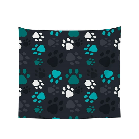 Tapestry Wall Hanging Animal Footprints Multicolored Tapestries Home Decor for Bedroom Aesthetic 60 X90 IN