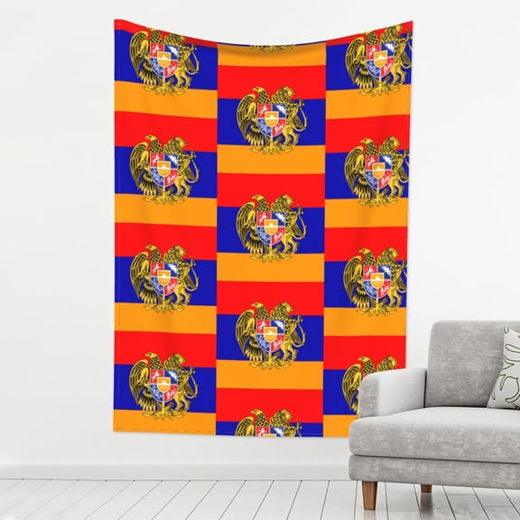Tapestry Wall Hanging Armenian National Emblem Decoration Tapestry For Bedroom Living Room Backdrop 80 X 60 Inch
