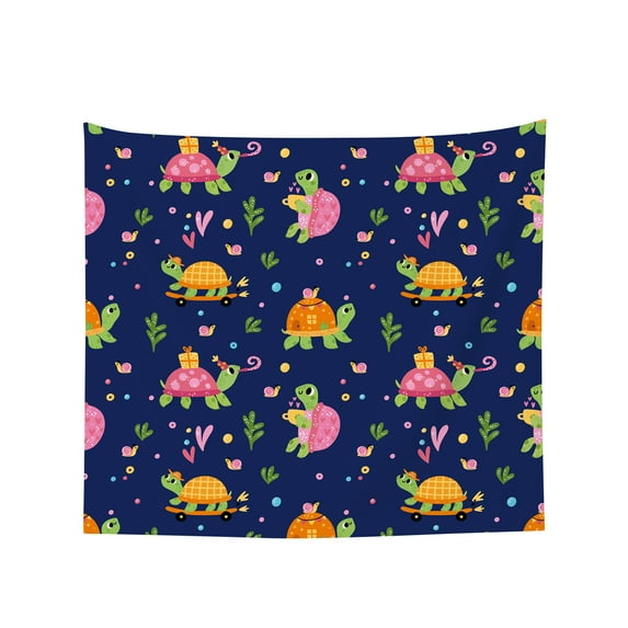 Tapestry Wall Hanging Cartoon Turtle Tapestries Home Decor for Bedroom Aesthetic 60 X51 IN