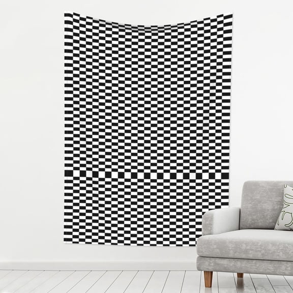 Tapestry Wall Hanging Chess Checkerboard Decoration Tapestry For Bedroom Living Room Backdrop 80 X 60 Inch