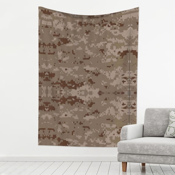 Tapestry Wall Hanging Desert Digital Camouflage Decoration Tapestry For Bedroom Living Room Backdrop 80 X 60 Inch