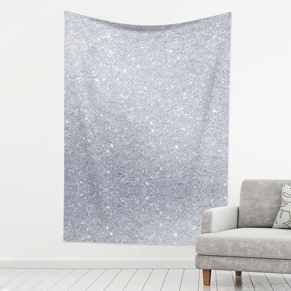Tapestry Wall Hanging Diamond Silver Pattern Decoration Tapestry For Bedroom Living Room Backdrop 80 X 60 Inch