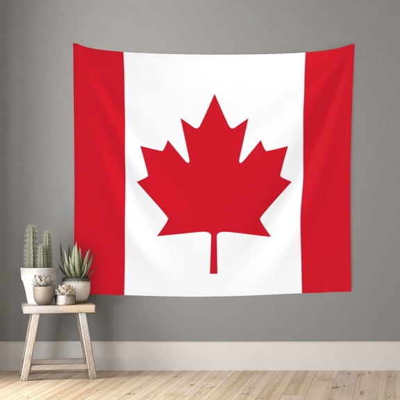 Tapestry Wall Hanging Flag Of Canada Wall Poster Tapestries For Bedroom Living Room Office Wall Decor 60x51in