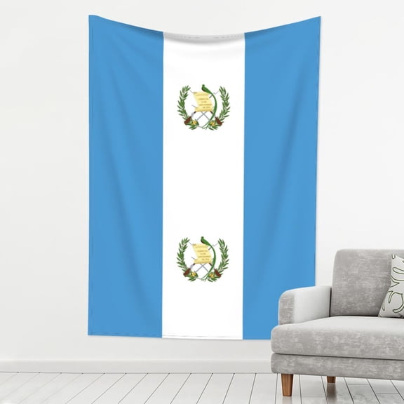 Tapestry Wall Hanging Flag Of Guatemala Decoration Tapestry For Bedroom Living Room Backdrop 80 X 60 Inch