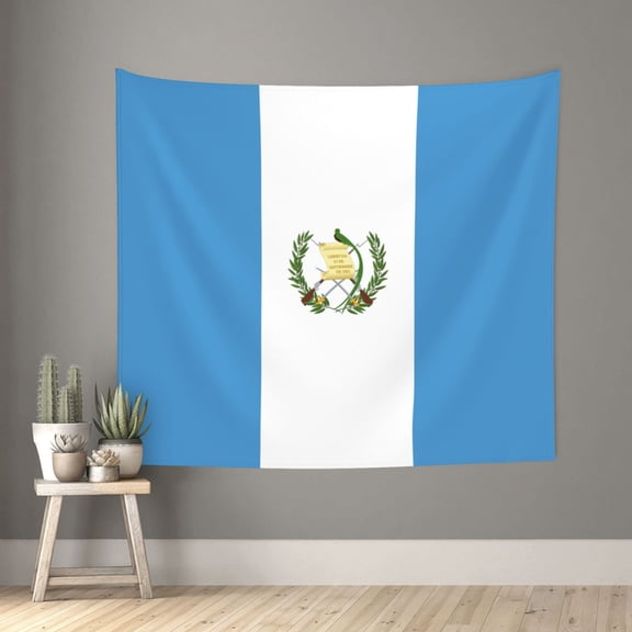 Tapestry Wall Hanging Flag Of Guatemala Wall Poster Tapestries For Bedroom Living Room Office Wall Decor 60x51in