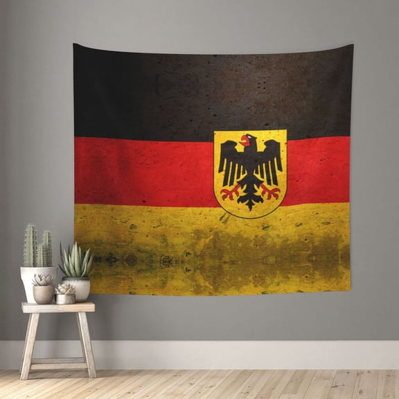 Tapestry Wall Hanging Germany Flag Wall Poster Tapestries For Bedroom Living Room Office Wall Decor 60x51in