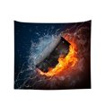 thumbnail image 1 of Tapestry Wall Hanging Hockey Fire Water Tapestries Home Decor for Bedroom Aesthetic 60 X40 IN, 1 of 3