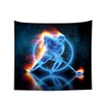 thumbnail image 1 of Tapestry Wall Hanging Hockey On Fire Tapestries Home Decor for Bedroom Aesthetic 60 X40 IN, 1 of 3