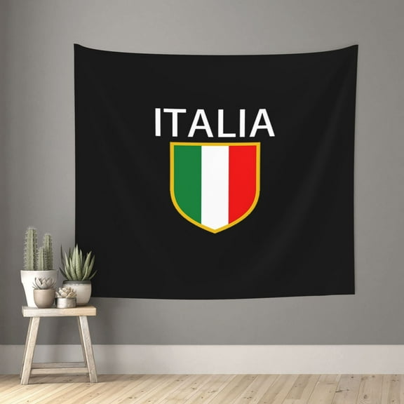 Tapestry Wall Hanging Italia Italian Flag Italy Wall Poster Tapestries For Bedroom Living Room Office Wall Decor 60x51in