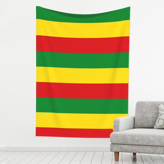 Tapestry Wall Hanging Rastafari Flag Decoration Tapestry For Bedroom Living Room Backdrop 80 X 60 Inch