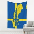 thumbnail image 1 of Tapestry Wall Hanging Sweden Map Flag Decoration Tapestry For Bedroom Living Room Backdrop 80 X 60 Inch, 1 of 7