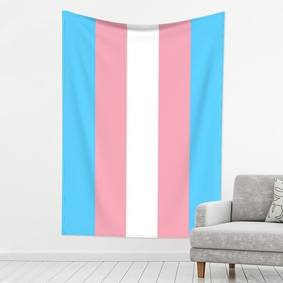 Tapestry Wall Hanging Transgender Flag Decoration Tapestry For Bedroom Living Room Backdrop 80 X 60 Inch